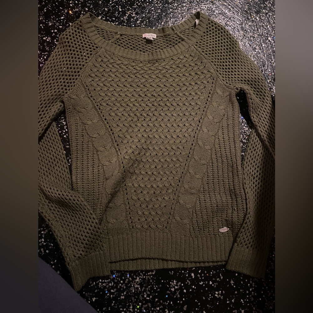 GUESS Xs green sweater